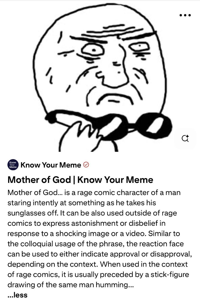 Mother of God Meme Origin